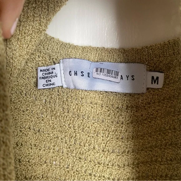 OHSEVENDAYS Jemima Dress in Green and Cream size Medium - Picture 7 of 9